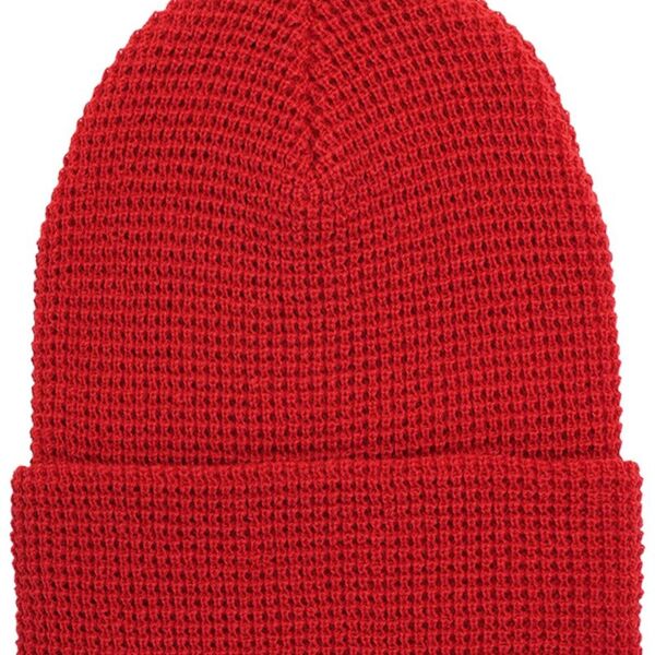 Waffle Cuffed Knit Beanie Thumbnail