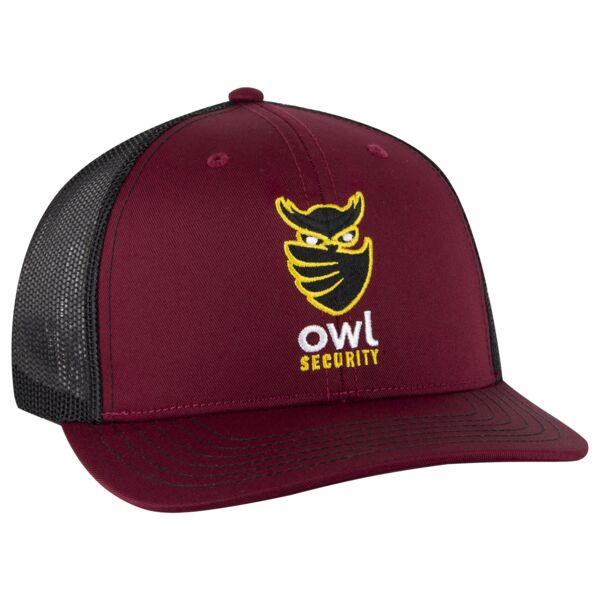 OTTO Cap 6 Panel Mid Profile Mesh Back Trucker Hat Thumbnail